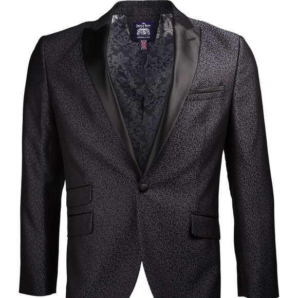 Savile Row Co black one button slim fit blazer 40R - Picture 1 of 6